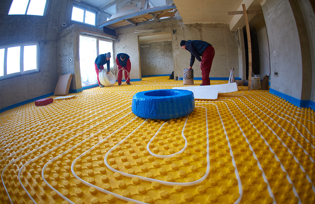 Garage Radiant Floor Heating, How To Add Heat Existing Tile Floor
